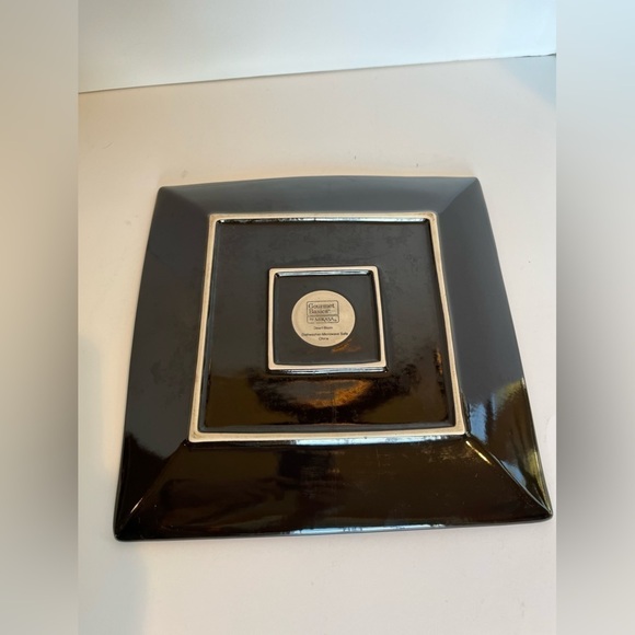 Mikasa Gourmet Basics Large Square Plate in Desert Bloom pattern. - Picture 10 of 11